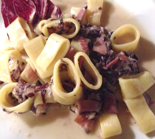 Paccheri e radicchio Trevigiano